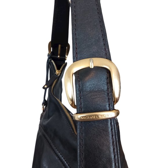 Michael Kors Fulton Black Leather Hobo Bag - N283 - Picture 3 of 6